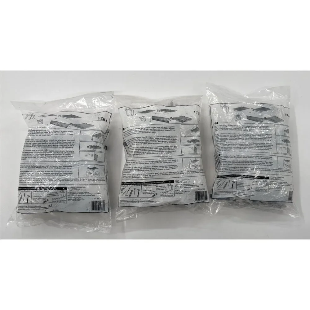 CLOSETMAID Side Wall Brackets 12 Pack 1782 With Mounting Hardware Drywall NEW